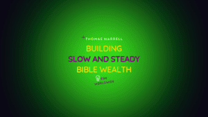 Building wealth based on bible principles.